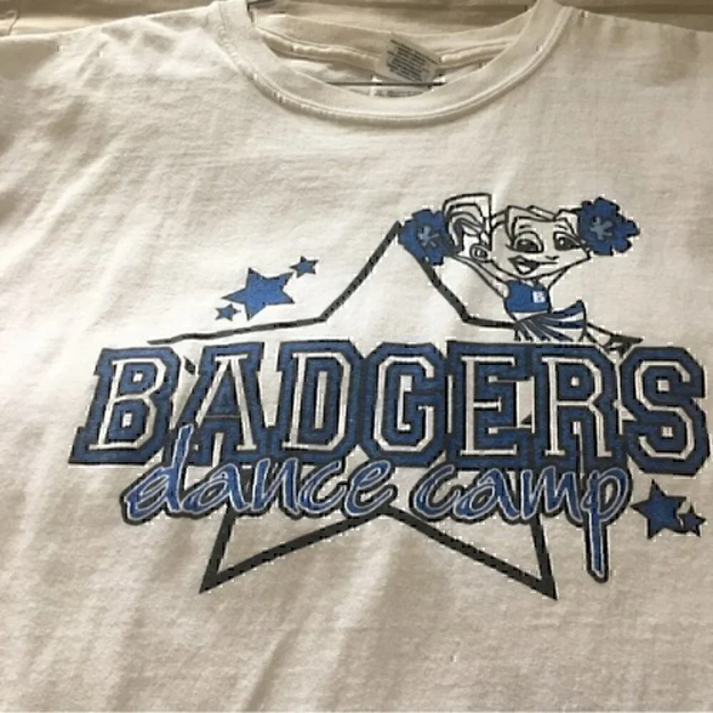 Bennington Badgers dance camp T-shirt girls size large